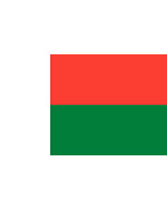 Flagge: XXXL+ Madagaskar  |  Querformat Fahne | 6.7m² | 200x335cm 