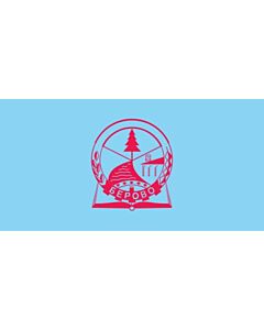 Flag: Berovo |  landscape flag | 1.35m² | 14.5sqft | 85x160cm | 33x60inch 