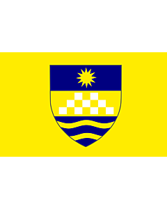 Flagge: XL Karpoš Municipality | Karpoš Municipality, Macedonia | Знаме на Општина Карпош  |  Querformat Fahne | 2.16m² | 120x180cm 