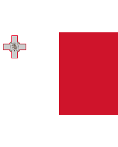 Bandiera: Malta |  bandiera paesaggio | 0.7m² | 70x100cm 