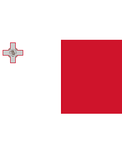 Drapeau: Malte |  drapeau paysage | 1.35m² | 90x150cm 