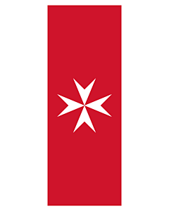 Bandera: Malta |  bandera vertical | 3.5m² | 300x120cm 