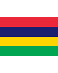 Bandera: Mauricio |  bandera paisaje | 0.06m² | 20x30cm 