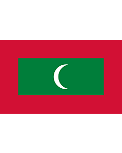 Bandera de Interior para protocolo: Maldivas 90x150cm