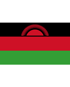 Raum-Fahne / Raum-Flagge: Malawi 90x150cm