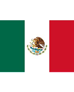 Drapeau: Mexique |  drapeau paysage | 0.7m² | 70x100cm 