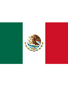Drapeau: Mexique |  drapeau paysage | 3.75m² | 150x250cm 