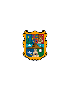 Bandera: Tamaulipas |  bandera paisaje | 0.24m² | 40x60cm 