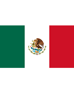 Flag: Mexico |  landscape flag | 0.375m² | 4sqft | 50x75cm | 1.5x2.5ft 
