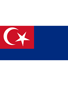 Bandiera: Johor |  bandiera paesaggio | 0.24m² | 35x70cm 