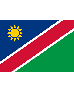 Bandera: Namibia |  bandera paisaje | 0.7m² | 70x100cm 