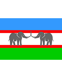 Flagge: Large CANU | Caprivi African National Union of the Free State of Caprivi Strip/Itenge  |  Querformat Fahne | 1.35m² | 90x150cm 