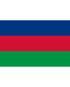 Bandera: South-West Africa People s Organisation | SWAPO party of Namibia | SWAPO, Partei in Namibia | SWAPO vlag, Volksorganisasie van Namibië |  bandera paisaje | 0.06m² | 20x30cm 