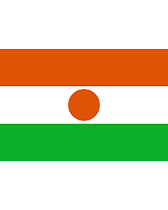 Bandiera: Niger |  bandiera paesaggio | 3.375m² | 150x225cm 