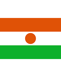 Flag: Niger  3 2 |  landscape flag | 1.35m² | 14.5sqft | 90x150cm | 3x5ft 