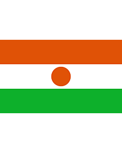 Flag: Niger  5 3 |  landscape flag | 1.35m² | 14.5sqft | 90x150cm | 3x5ft 