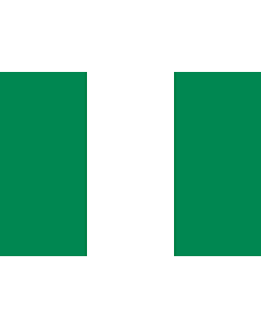 Bandiera: Nigeria |  bandiera paesaggio | 0.7m² | 70x100cm 