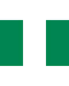 Bandera: Nigeria |  bandera paisaje | 0.375m² | 50x75cm 