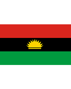 Drapeau: Biafra | Okoloto nke Biafra |  drapeau paysage | 0.06m² | 20x30cm 