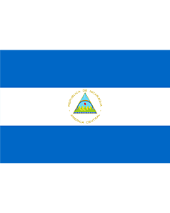 Flag: Nicaragua |  landscape flag | 6m² | 64sqft | 200x300cm | 6x10ft 