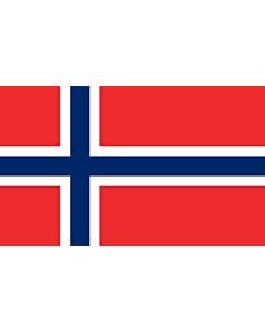 Bandera de Mesa: Noruega 15x25cm