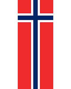 Drapeau: bannière drapau avec tunnel sans crochets Norvège |  portrait flag | 3.5m² | 300x120cm 