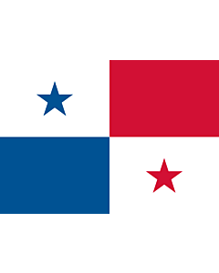 Bandera: Panamá |  bandera paisaje | 0.7m² | 70x100cm 