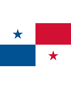 Bandera: Panamá |  bandera paisaje | 1.35m² | 90x150cm 