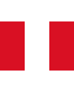 Bandiera: Perù |  bandiera paesaggio | 3.375m² | 150x225cm 