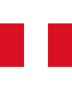 Bandera de Mesa: Perú 15x25cm