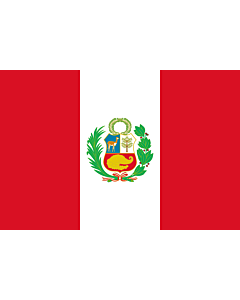 Flagge: XL Peru  |  Querformat Fahne | 2.16m² | 120x180cm 