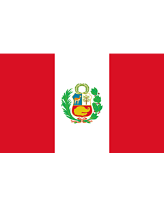 Flag: Peru |  landscape flag | 1.35m² | 14.5sqft | 90x150cm | 3x5ft 