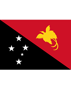 Flag: Papua New Guinea |  landscape flag | 0.7m² | 7.5sqft | 70x100cm | 2x3ft 