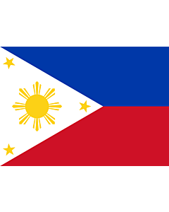 Flag: Philippines |  landscape flag | 0.7m² | 7.5sqft | 70x100cm | 2x3ft 