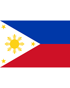 Bandiera: Filippine |  bandiera paesaggio | 0.375m² | 50x75cm 