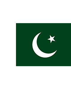 Bandera: Pakistán |  bandera paisaje | 2.4m² | 120x200cm 