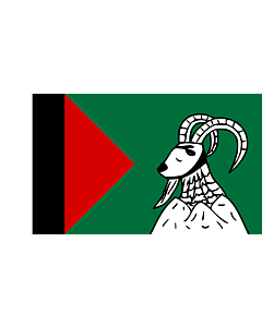 Bandiera: Balawaristan | Balawaristan, Pakistan | バラワリスタン国民戦線の旗 |  bandiera paesaggio | 1.35m² | 85x160cm 
