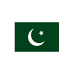 Flagge: Large Naval Ensign of Pakistan  |  Querformat Fahne | 1.35m² | 80x160cm 