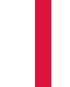 Ausleger-Flagge:  Polen  |  Hochformat Fahne | 6m² | 400x150cm 