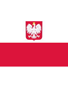 Bandera: Polonia |  bandera paisaje | 0.7m² | 70x100cm 