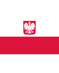 Bandiera: Polonia |  bandiera paesaggio | 1.35m² | 90x150cm 