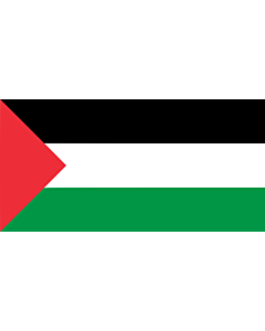 Flag: A variant of the flag of Palestine used in different periods of its history |  landscape flag | 1.35m² | 14.5sqft | 80x160cm | 30x60inch 