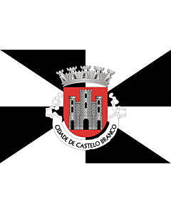 Flagge: XXS Castelo Branco  |  Querformat Fahne | 0.24m² | 40x60cm 