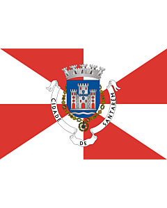 Flag: Santarém District |  landscape flag | 6m² | 64sqft | 200x300cm | 6x10ft 