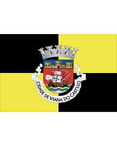 Flag: Viana do Castelo District |  landscape flag | 6.7m² | 72sqft | 200x335cm | 6x11ft 