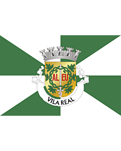 Flag: Vila Real District |  landscape flag | 6m² | 64sqft | 200x300cm | 6x10ft 
