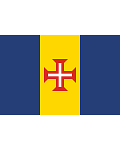 Flag: Madeira |  landscape flag | 0.24m² | 2.5sqft | 40x60cm | 1.3x2foot 