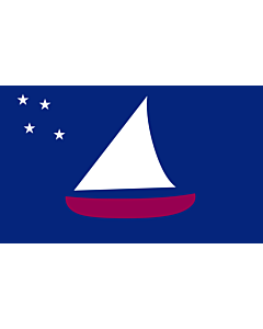 Flagge: Large Sonsorol | Sonsorol  state within Palau  - colours and dimensions based partly on templates such as Sonsorol  |  Querformat Fahne | 1.35m² | 90x150cm 