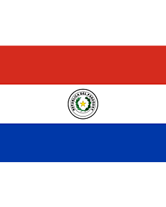 Bandiera: Paraguay |  bandiera paesaggio | 0.7m² | 70x100cm 