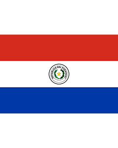 Bandiera: Paraguay |  bandiera paesaggio | 0.135m² | 30x45cm 